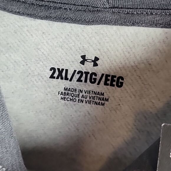 NWT Men's Under Armour UA Rival Fleece Hoodie 2XL - Picture 2 of 7